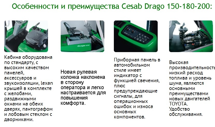 Дизельный Cesab Drago 200