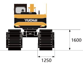 плавающий экскаватор Yuchai YC135S