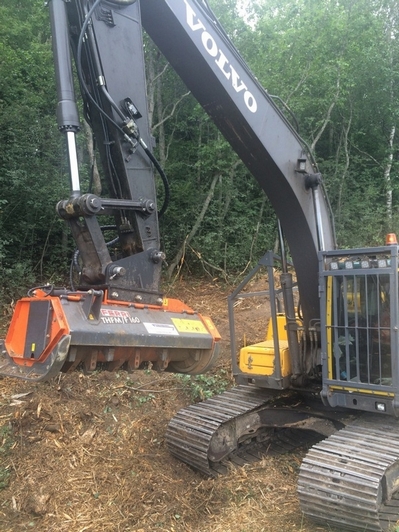 Мульчер на экскаватор VolVo