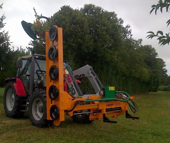 Сменный дисковый кусторез на фронтальный погрузчик в Москве