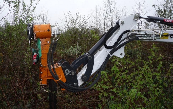 Сменный дисковый кусторез на экскаватор в Москве