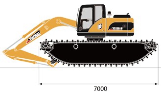 плавающий экскаватор Yuchai YC135S