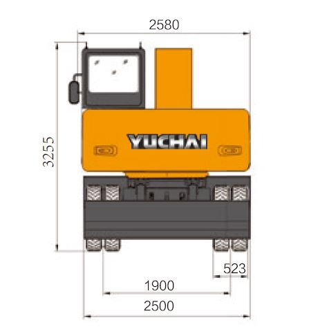 Yuchai YC150W экскаватор колесный