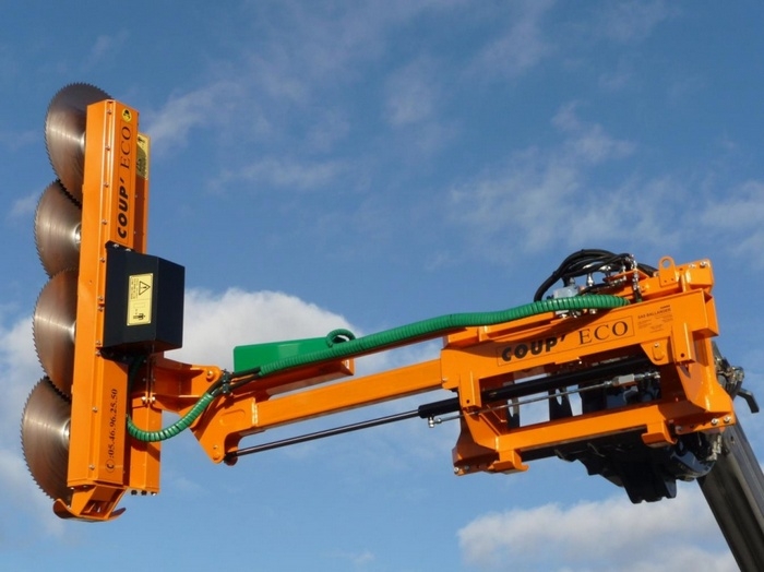 Сменный дисковый кусторез на телескопический погрузчик купить в Москве