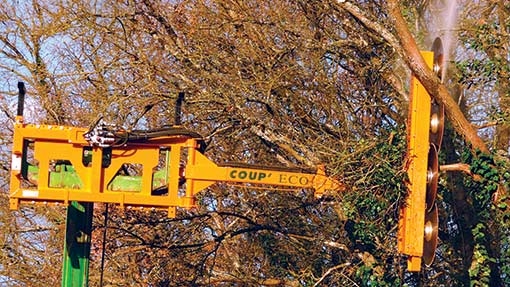 Сменный дисковый кусторез на телескопический погрузчик купить в Москве