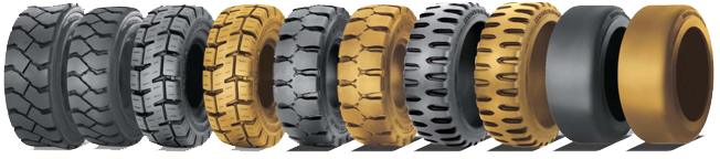 Цельнолитые на погрузчик 