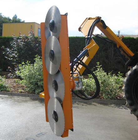 Сменный дисковый кусторез на манипуляторную косилку купить в Москве